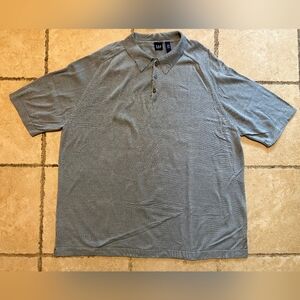 Gap Vintage 3 Button Cotton Polo Shirt Men's Size XXL.